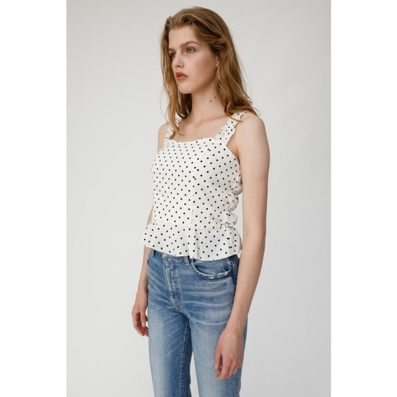 Polkadot Cropped Tank Top by Moussy - Picture 8 of 12